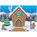 Gingerbread House Fabric Backdrop, 5 x 7 ft