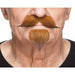Auburn Brown Costume Beard and Moustache Set