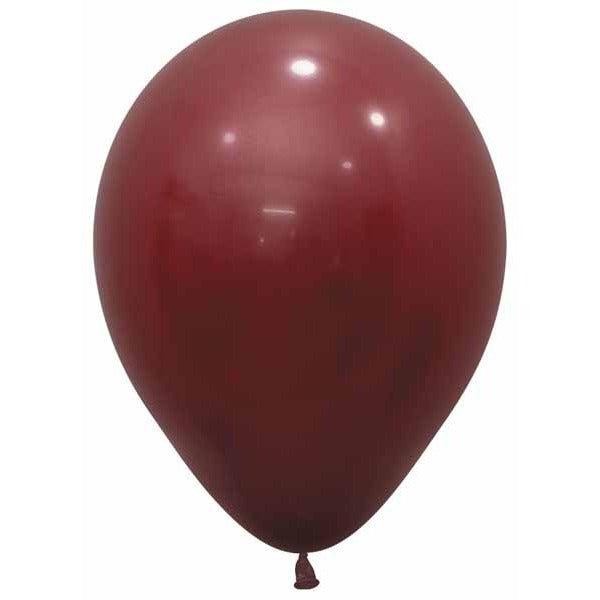 Sempertex Merlot Red 5" Latex Balloons, 50 Pack