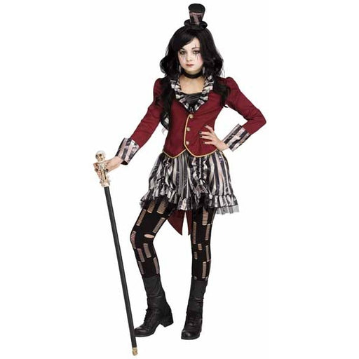 Costume d'enfant de maîtresse de cérémonie de spectacle de monstres, XL 14-16