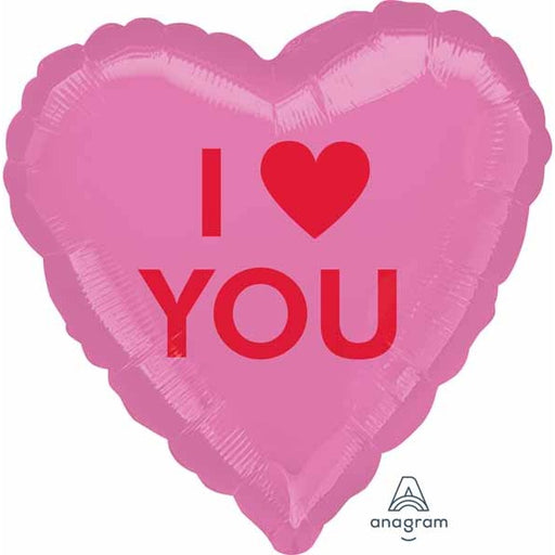 I Heart U Candy Heart 18-Inch Foil Balloon