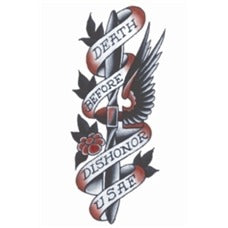 Tinsley Transfers USAF 1940 Vintage Temporary Tattoo