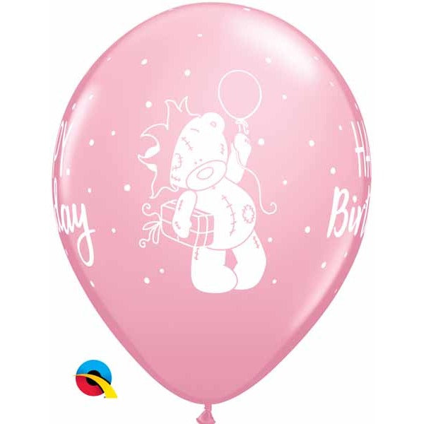 Tatty Teddy Birthday Pink 11-Inch Latex Balloons, 25 Pack