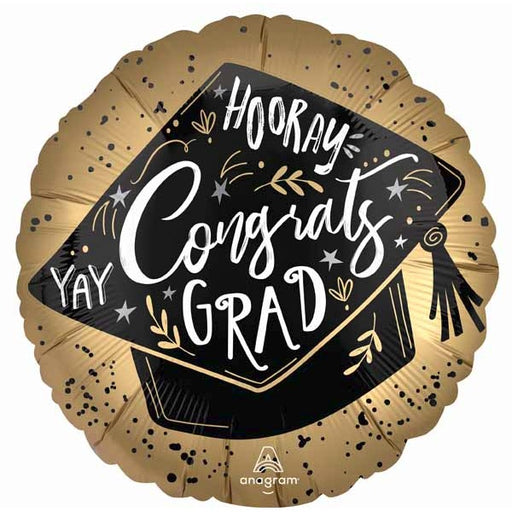 Grad Achievement 18" Round Foil Graduation Balloon