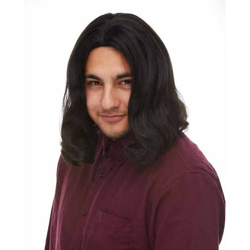 Black Hippie Grunge Costume Wig