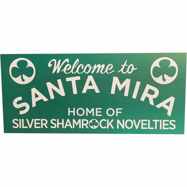 SANTA MIRA WOOD SIGN HALLOWEEN III
