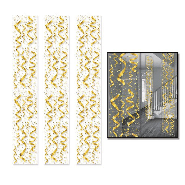 Serpentine & Confetti Party Panels, 3 Pack