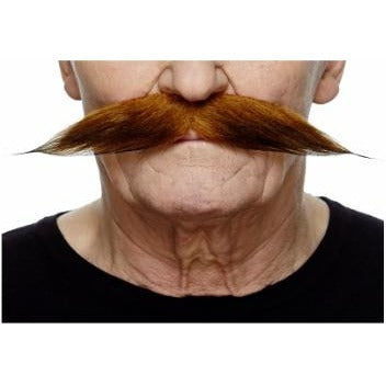Auburn Brown Costume Moustache, 25 cm