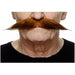 Auburn Brown Costume Moustache, 25 cm