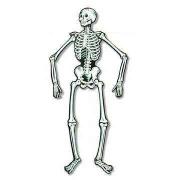 55-Inch Jointed Skeleton Halloween Decoration