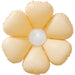 DecoChamp 16-Inch Peach and White Flower Foil Balloons, 4-Pack