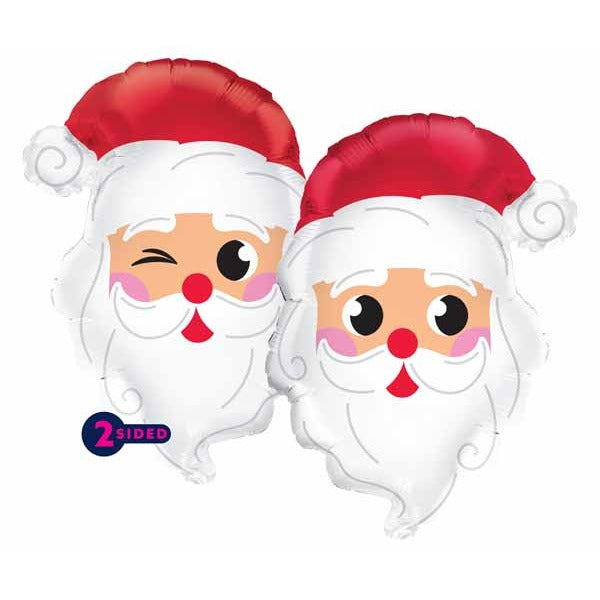 Prima 22-Inch Light Skin Santa Shaped Foil Balloon