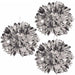 METALLIC FLUFF BALLS SILVER