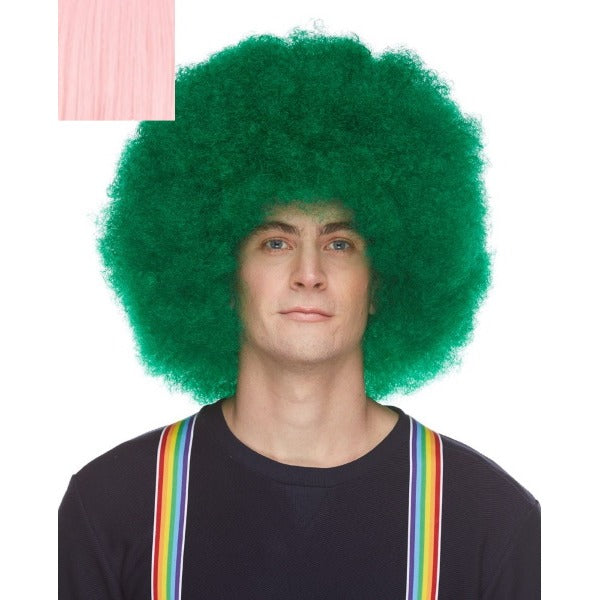 Light Pink Afro Costume Wig