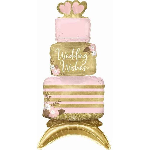 25" Wedding Cake Air Fill Foil Balloon