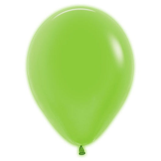 Sempertex 5-Inch Neon Green Latex Balloons, 50 Pack
