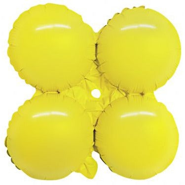 17-Inch Macaron Yellow Quad Foil Balloon