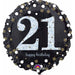 Sparkling 21st Birthday Holographic Foil Balloon, 18 Inch