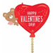 Angel Bear Hug Valentine's Day Foil Balloon, 29 Inch