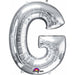 Silver Letter G 16 Inch Foil Balloon