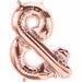 16 Inch Rose Gold Ampersand Symbol Balloon