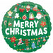 Timeless Christmas Tree 18-Inch Round Foil Balloon