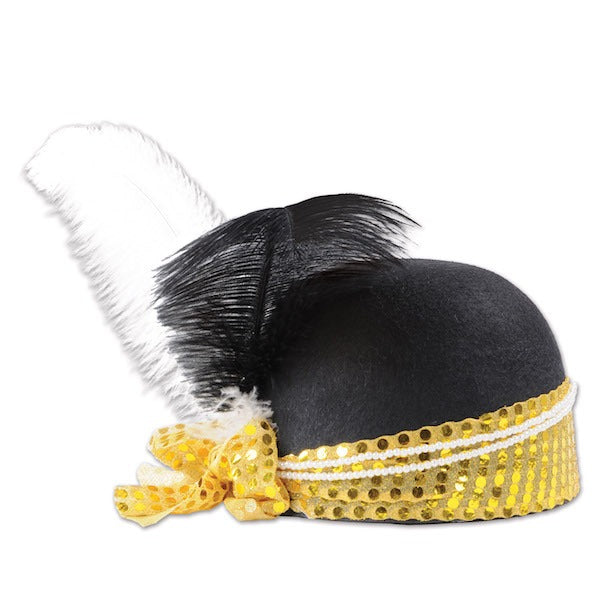 Sequined Flapper Hat, One Size