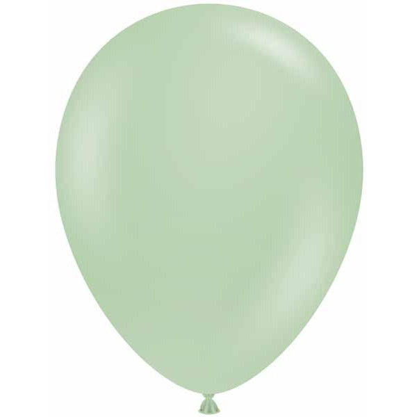 TUFTEX 11-Inch Pearl Meadow Green Latex Balloons, 100 Count
