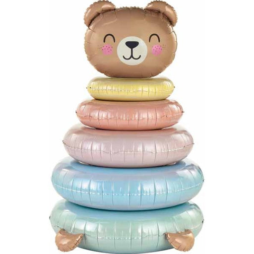 43-Inch Bear Stacker Foil Balloon
