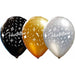 Félicitations 12-Inch All-Over Print Latex Balloons, 50 Pack