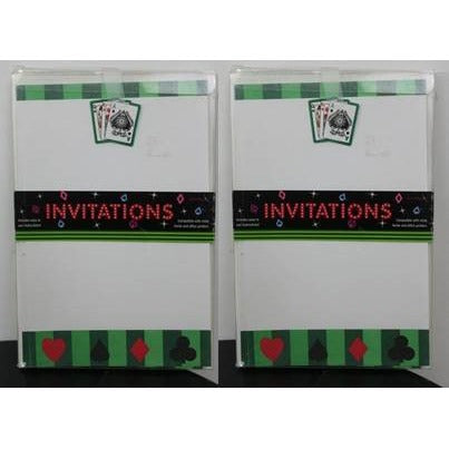 Casino Imprintable Invitations, 10 Pack