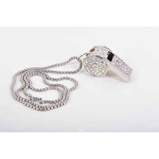 Silver Bling Whistle Costume Accessory