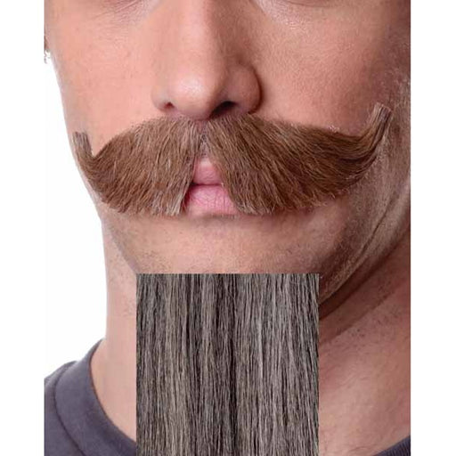 Grey Character Costume Moustache