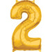 26-Inch Gold Number 2 Balloon