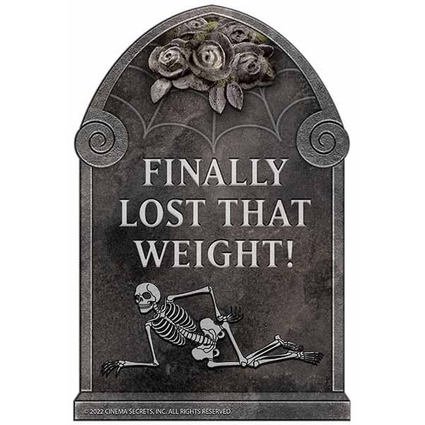Finally Lost Weight Comedy Tombstone Halloween Prop