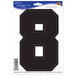 Black Number 8 Peel N Place Decoration