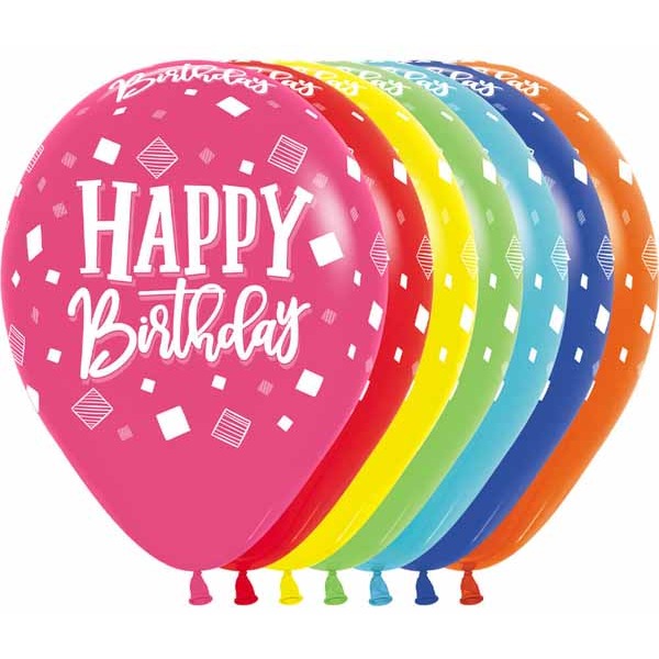 HBD SQUARES ASST 11" SEMPERTEX 50/BG