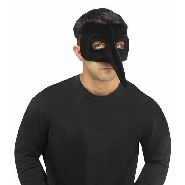Velvet Venetian Raven Mask