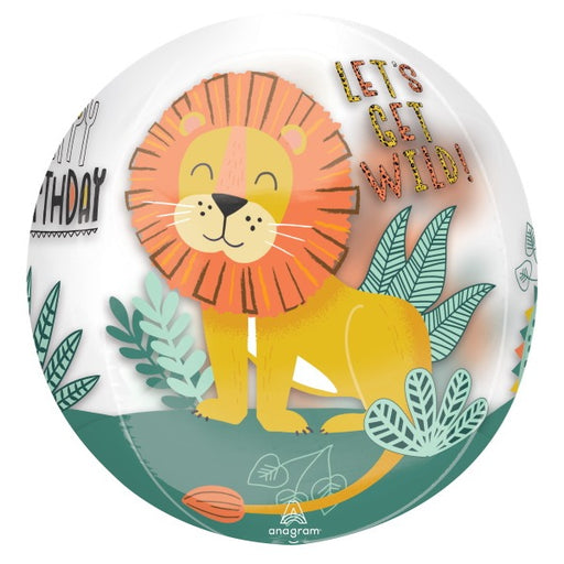 Get Wild Birthday Orbz Foil Balloon, 15 Inch