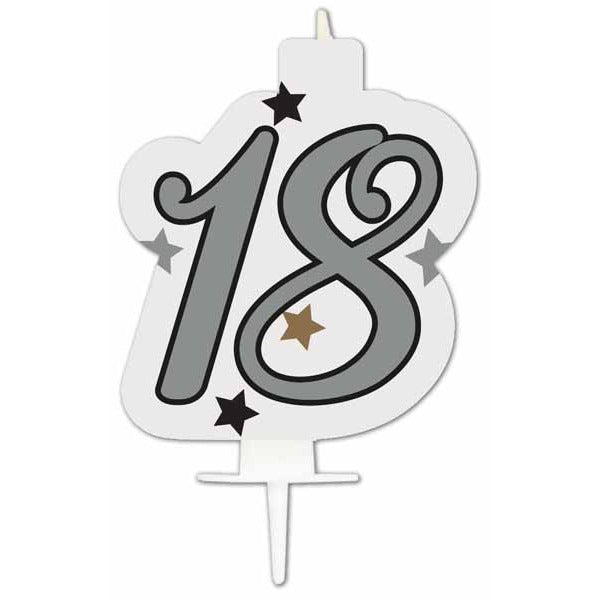 18th Birthday Milestone Cake Candle