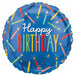 Birthday Candles 18" Round Foil Balloon