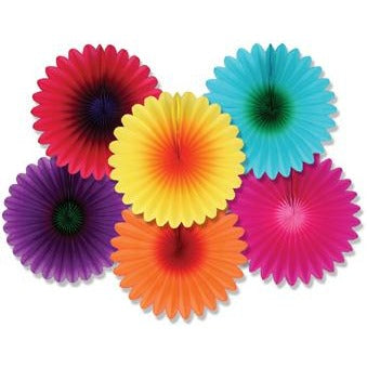 Mini Flower Fans, 6-Pack