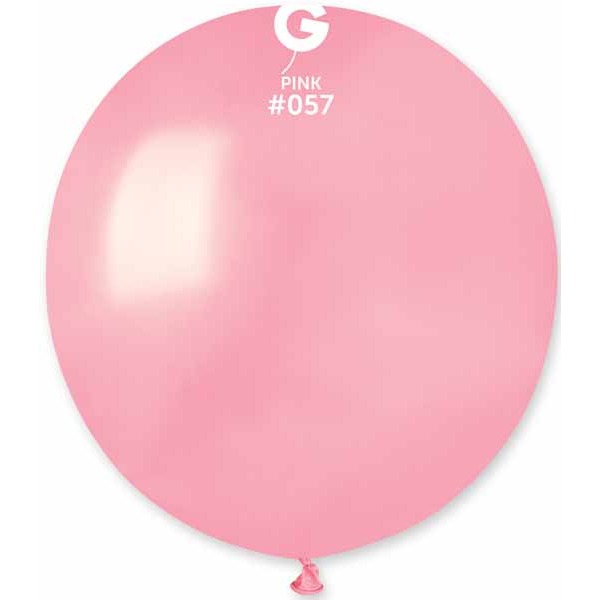Gemar 19" Pink #057 Latex Balloons, 25 Count