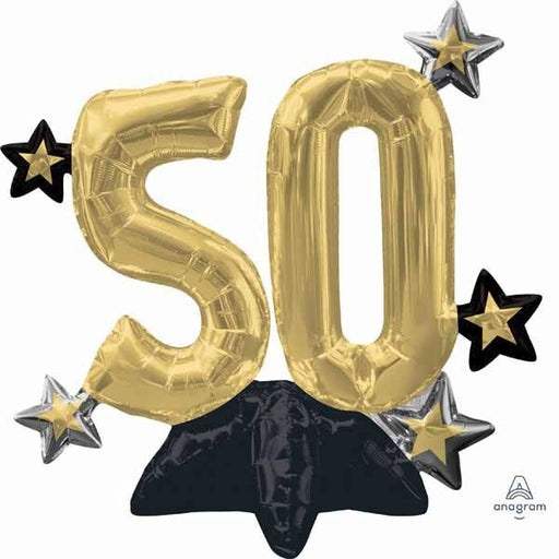 Celebrate 50 Multicolor 21-Inch Foil Balloon