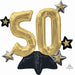 Celebrate 50 Multicolor 21-Inch Foil Balloon