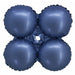17-Inch Matte Dark Blue Foil Quad Balloon