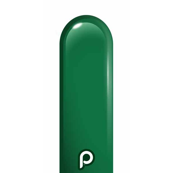 Prima Dark Green 260 Latex Twisting Balloons, 50 Count