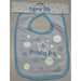 Boy's 1st Birthday Fabric Baby Bib