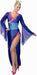 Blue Geisha Costume Dress, Large 14 to 16