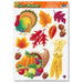 Assorted Thanksgiving Clings, 11 per Sheet